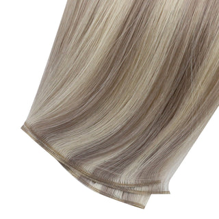 Full Shine Genius Weft Hair Extensions 100% Virgin Human Highlights (#P19/60)-Virgin Genius Hair Weft-Full Shine