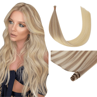 [New Color]Full Shine Genius Weft Hair Extensions 100% Virgin Human Balayage -Virgin Genius Hair Weft-Full Shine