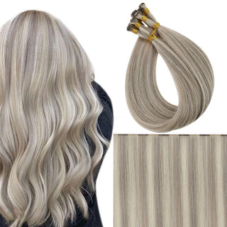 100% handmade hair weft high quality weft hair extensions real hair virgin hair hand tied weft