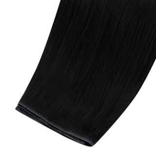 Full Shine Hole PU Flat Silk Weft Virgin XO Invisible Weft Hair Extensions-Virgin Pu Hair Weft-Full Shine