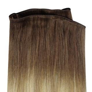 best hand tied weft extensions blonde sew in weft hair extensions Full Shine extensions for thin hair for women