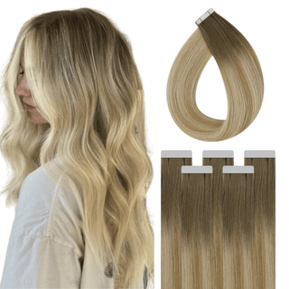 Comfortable Wear: Experience the comfort of our lightweight Virgin Tape Hair Extensions, designed for easy application and all-day wear.