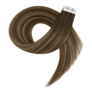 Comfortable Wear: Experience the comfort of our lightweight Virgin Tape Hair Extensions, designed for easy application and all-day wear.