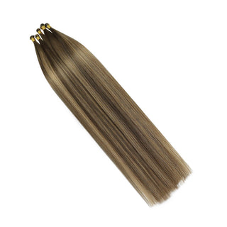 Virgin Handmade Hair Weft Hand Tied Weft Hair Extensions Full Shine 100% Virgin Human Balayage #bm