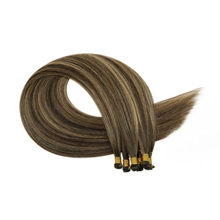 100% human hair hand tied extensions virgin hair sewing in weft hair extensions machine weft hair extensions