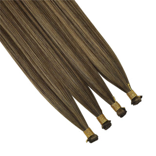 best hand tied weft extensions blonde sew in weft hair extensions Full Shine extensions for thin hair for women