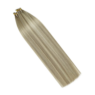 Virgin Handmade Hair Weft Hand Tied Weft Hair Extensions Full Shine 100% Virgin Human Highlight Blonde