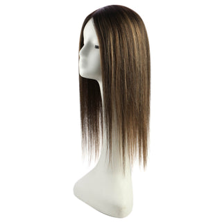 Silk Base Hair Topper made from 100% human hair, known for its high quality and natural appearance, providing confidence and style with every wear.