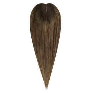 Mono Base Hair Topper with a large 6x7 inch base, ensuring long-lasting wear and a realistic scalp appearance that blends effortlessly with your own hair