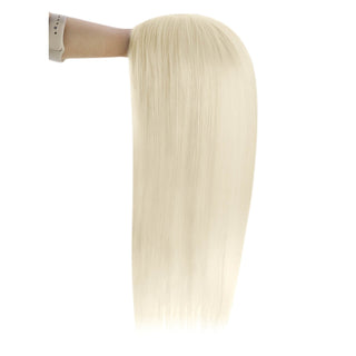 Hair Topper designed for thin hair, featuring virgin human hair and a silk base that ensures comfort and a natural look throughout the day.