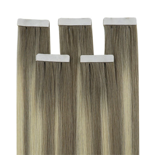 real human hair virgin tape hair extensions for women