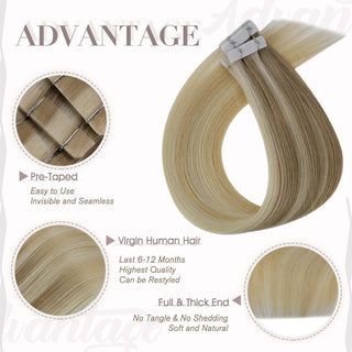 invisible tape in hair extensions