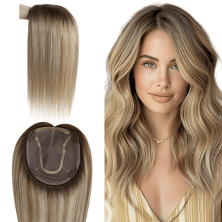 Fullshine Hair Extensions crafted from 100% human hair, featuring a luxurious virgin hair topper designed to enhance your hairstyle with natural volume and seamless integration.