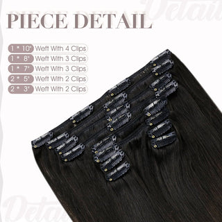 brown clip hair extensions