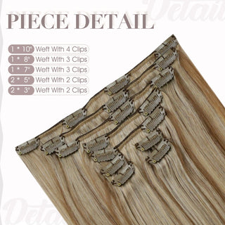 real human hair clip in extensions