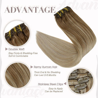 straight clip in hair extensions