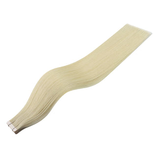 Full Shine Tape in Hair Extensions 100% Virgin Human Hair Platinum Blonde (#60)