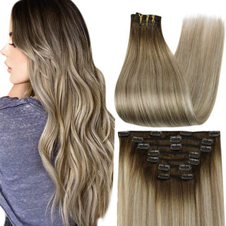 balayage clip hair extensions