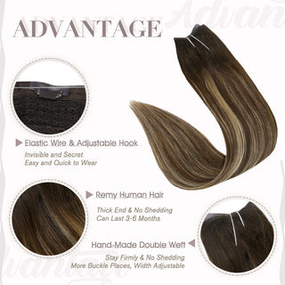 real human hair halo extensions