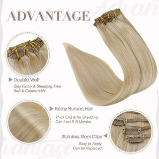 7 piece clip in hair extensions