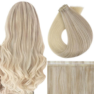 flat silk weft hair extensions