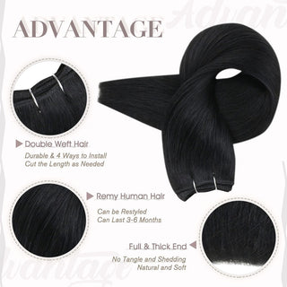 machine weft hair