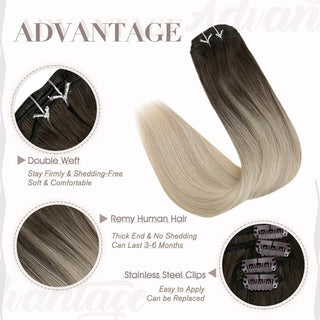 seamless clip in hair extensions