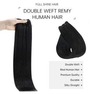 sew in weft human hair extensions